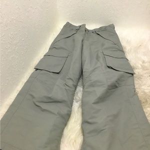 SLALOM YOUTH 14/16 SNOW PANTS WINTER SKI SNOWBOARD WATERPROOF INSULATED GRAY